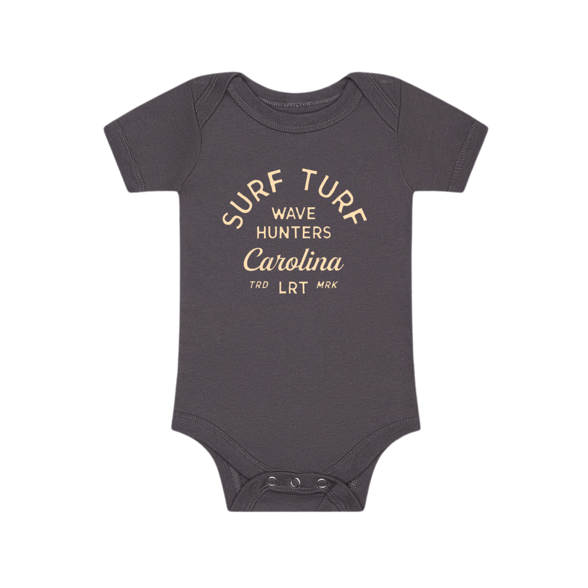 THE WAVE HUNTER ONESIE - GREY - LITTLE RAD THINGS