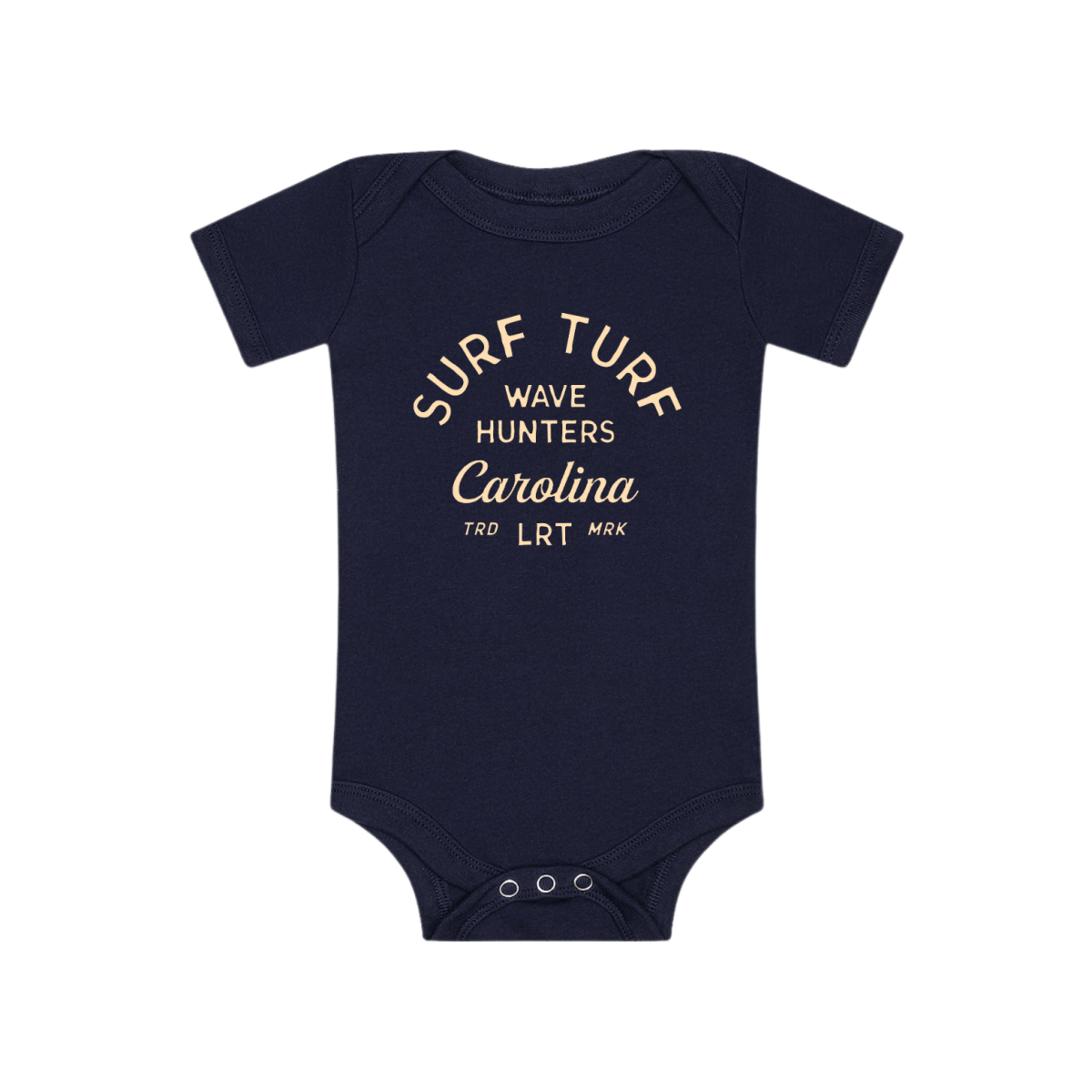 THE WAVE HUNTER ONESIE - NAVY - LITTLE RAD THINGS