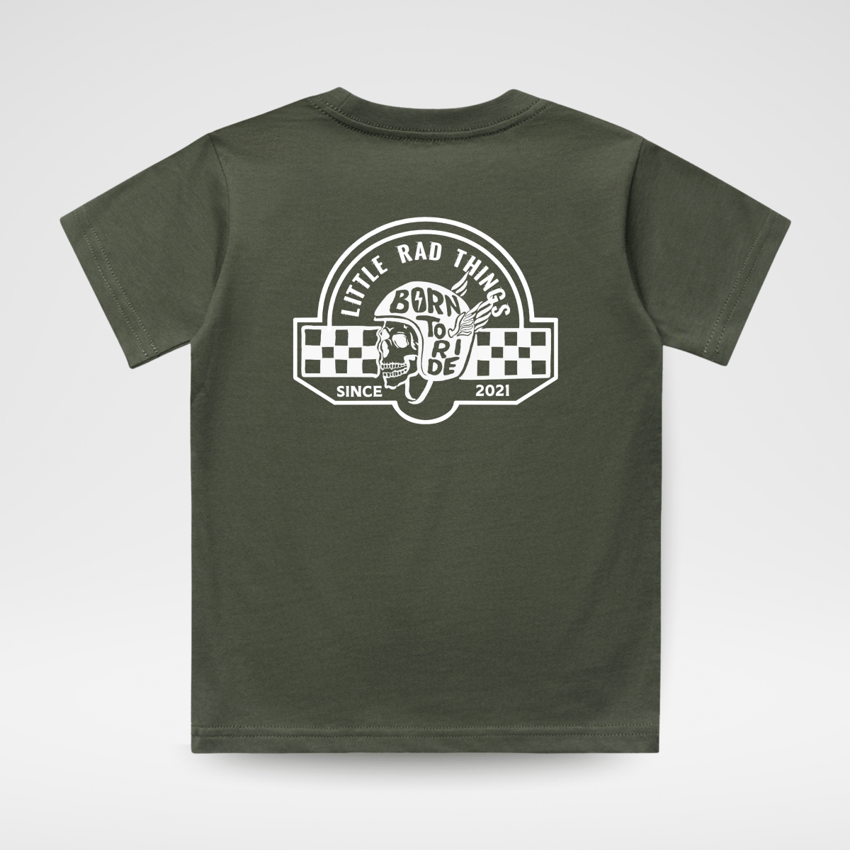 TIL DEATH DO WE RIDE TEE - OLIVE - LITTLE RAD THINGS