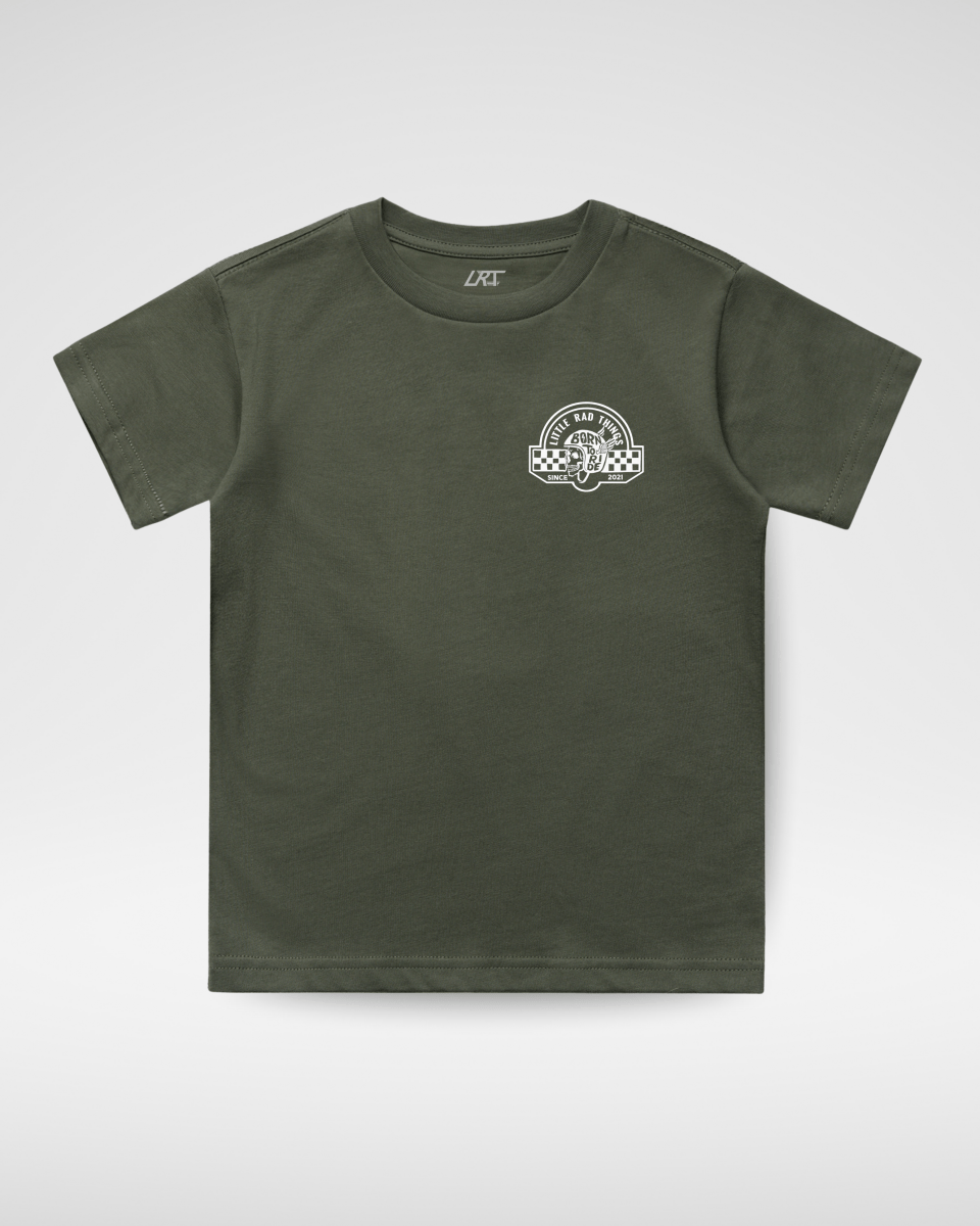 TIL DEATH DO WE RIDE TEE - OLIVE - LITTLE RAD THINGS