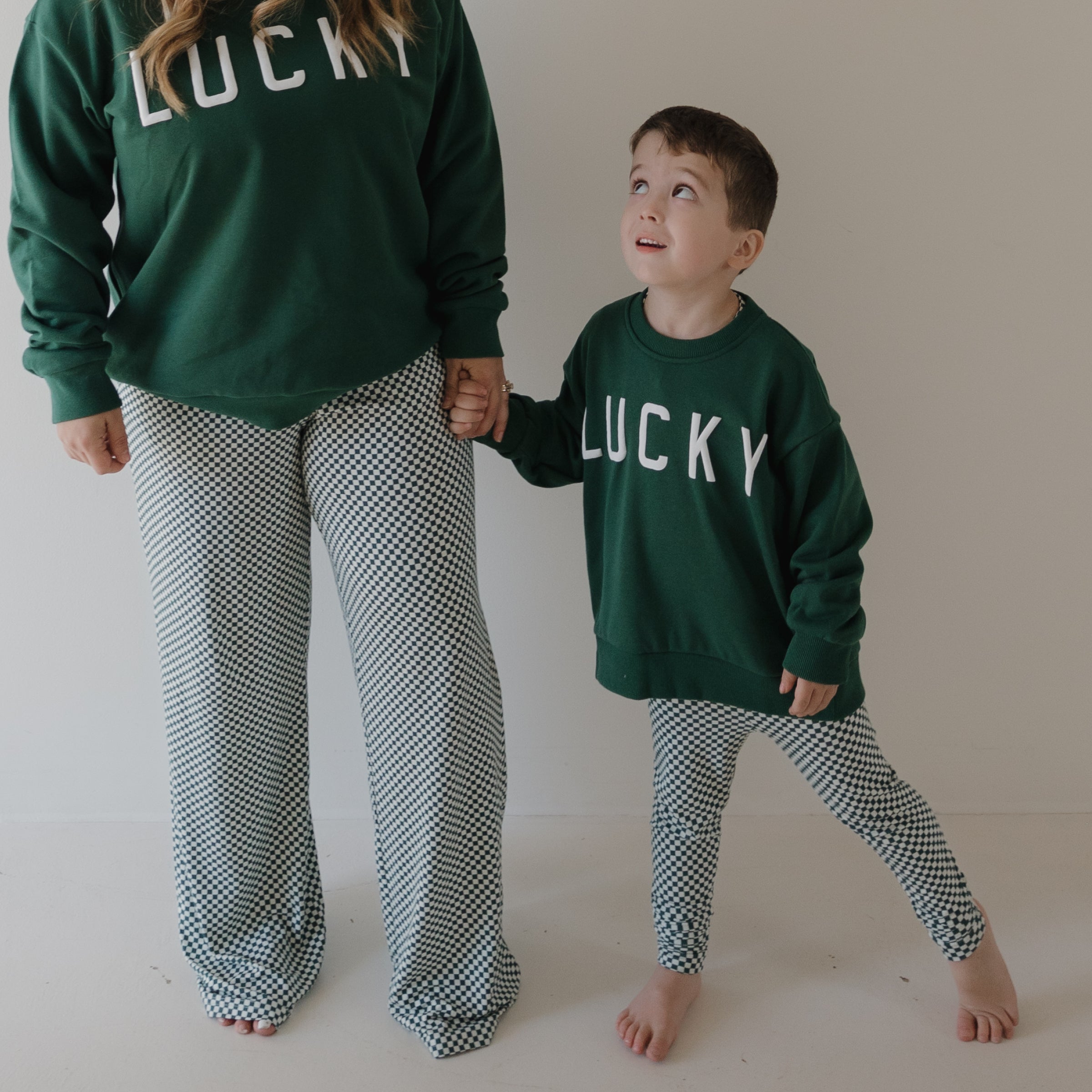 Bamboo Two Piece Pajamas | Lucky Micro Check