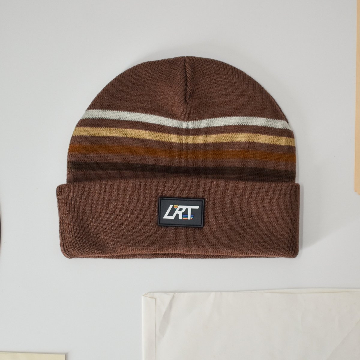 VINTAGE STRIPES BEANIE - COCOA - LITTLE RAD THINGS