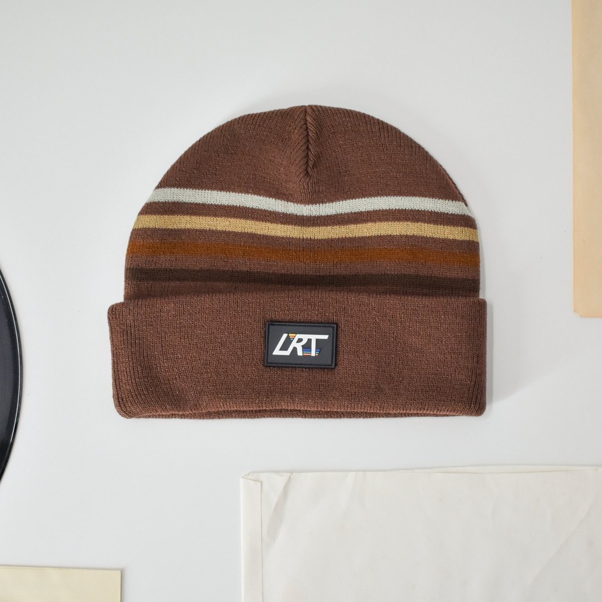 VINTAGE STRIPES BEANIE - COCOA - LITTLE RAD THINGS
