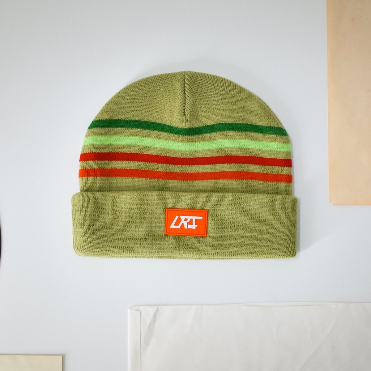 VINTAGE STRIPES BEANIE - MINT - LITTLE RAD THINGS