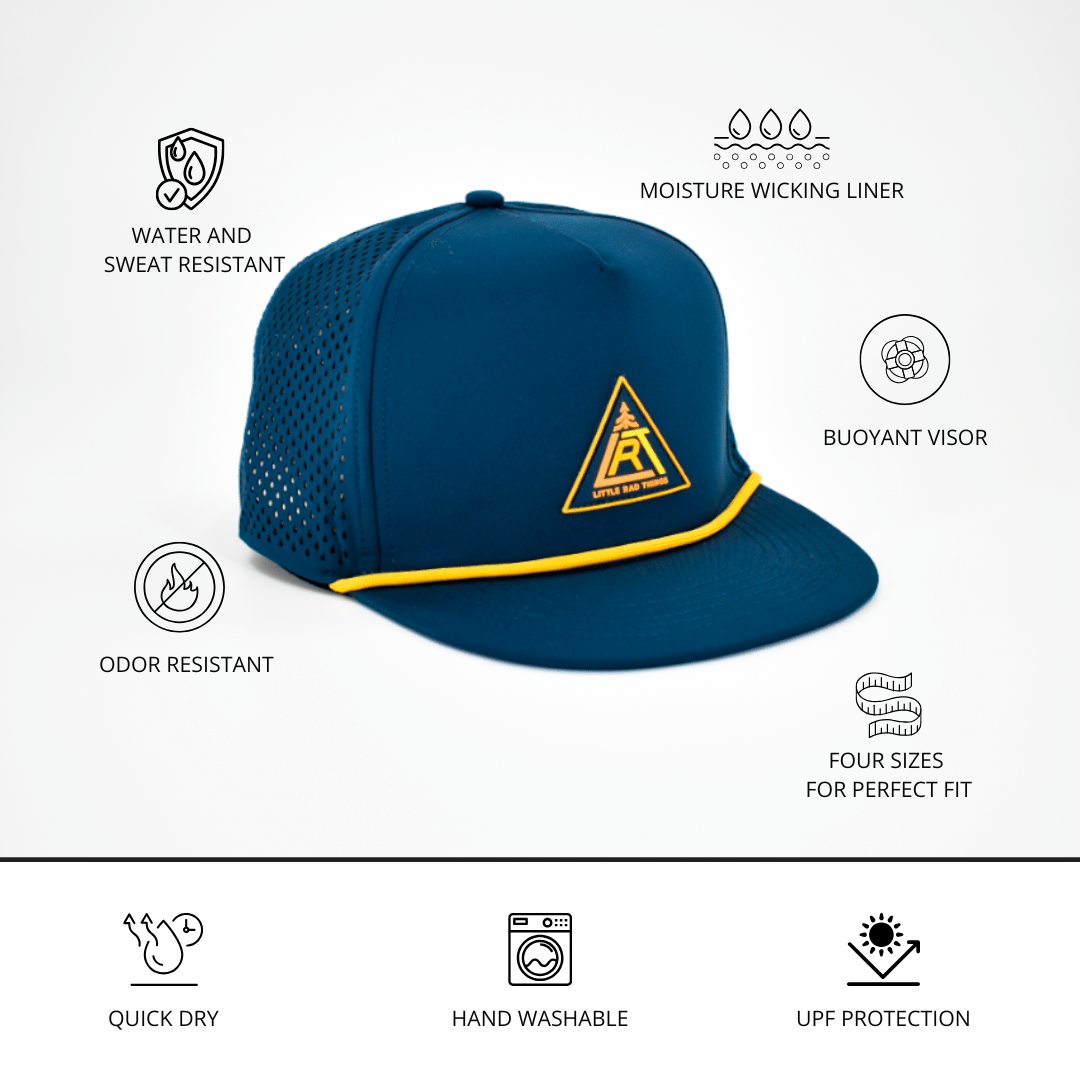 WATERPROOF LRT ADVENTURE SNAPBACK HAT - PEWTER - LITTLE RAD THINGS