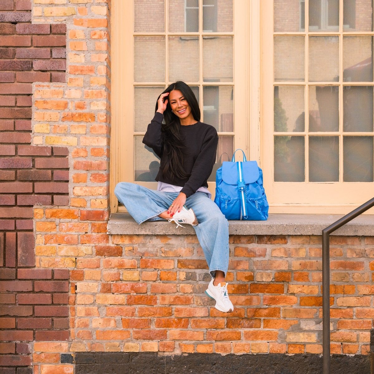 Wave Motion Drawcord Backpack - LITTLE RAD THINGS