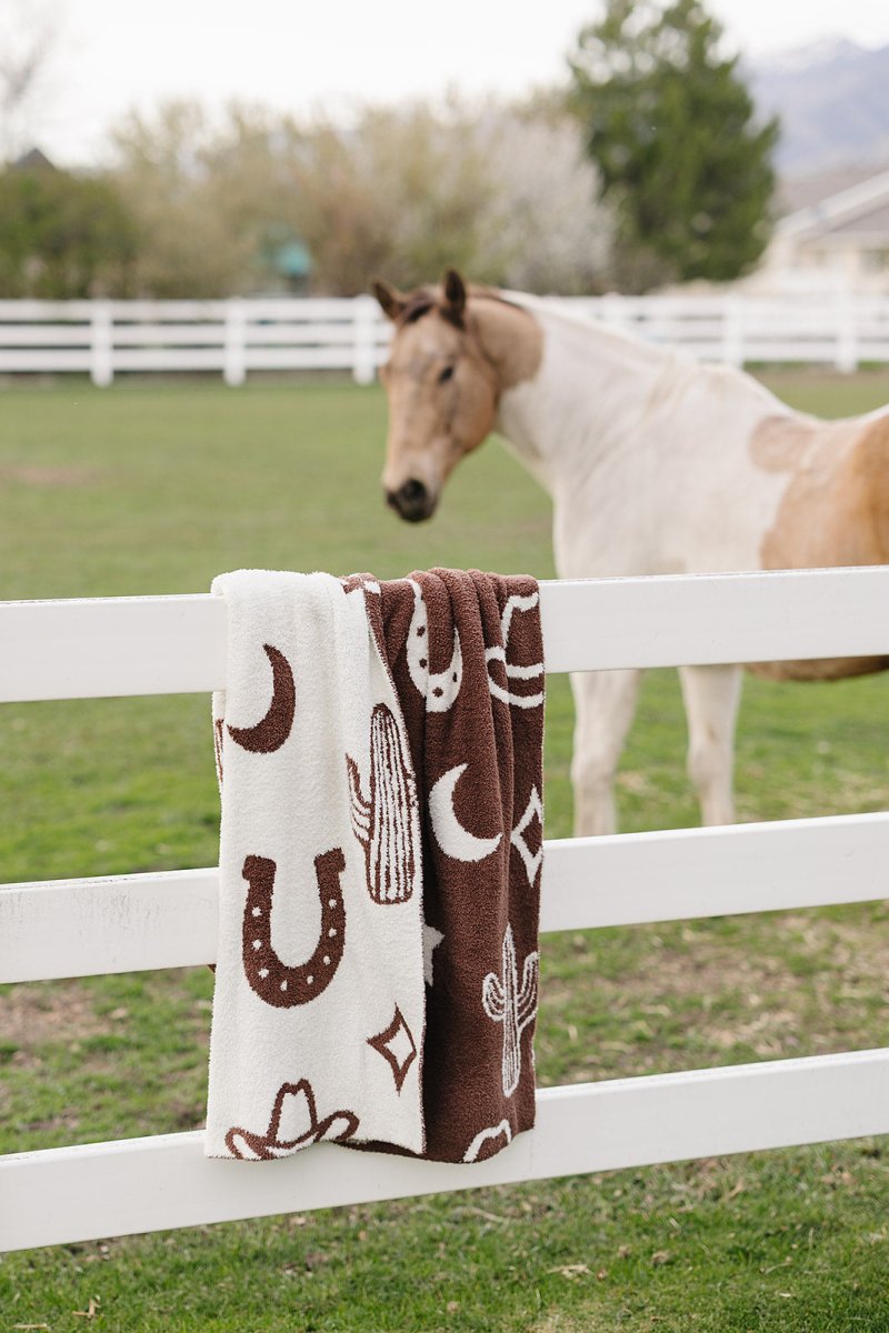 Western Plush Blanket - LITTLE RAD THINGS
