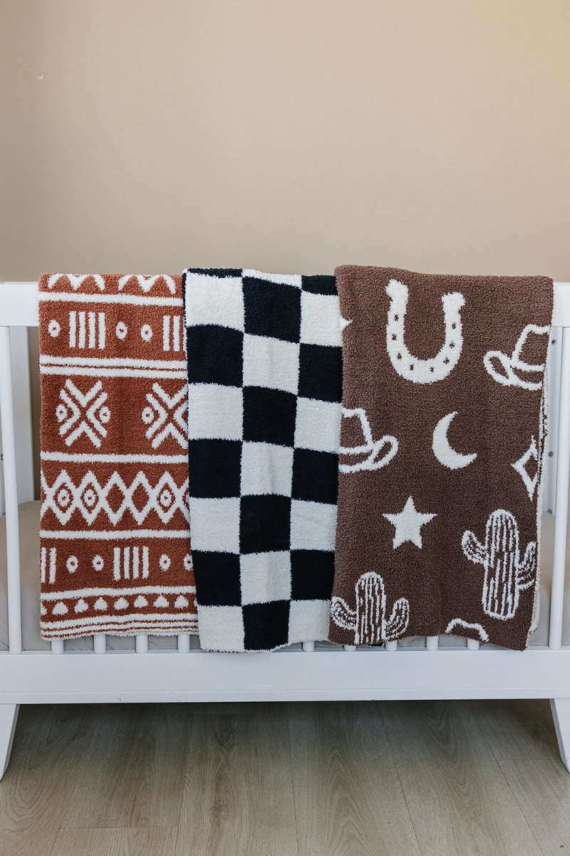 Western Plush Blanket - LITTLE RAD THINGS