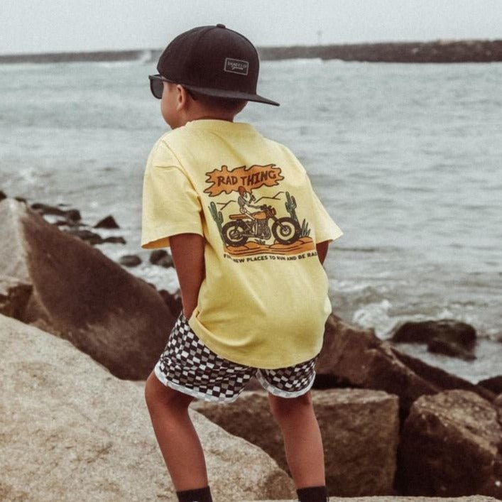 WHERE THE RAD THINGS ARE™ TEE - GOLDEN YELLOW - LITTLE RAD THINGS