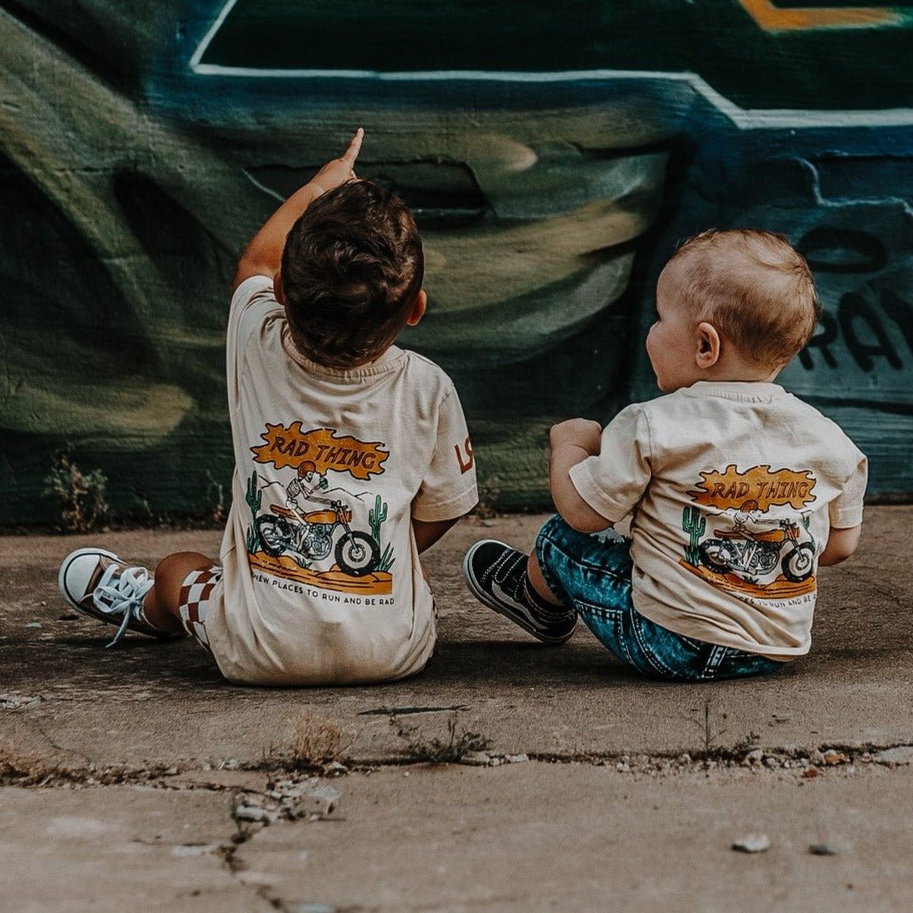 WHERE THE RAD THINGS ARE TEE™ - VINTAGE BIEGE - LITTLE RAD THINGS