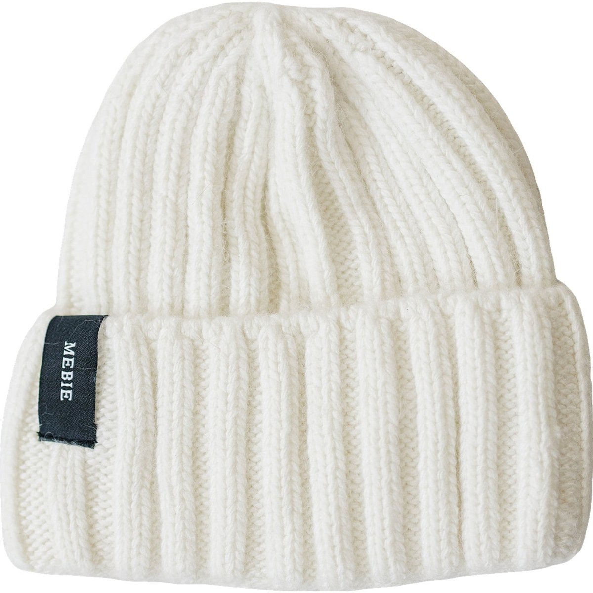 White Chunky Knit Beanie - LITTLE RAD THINGS