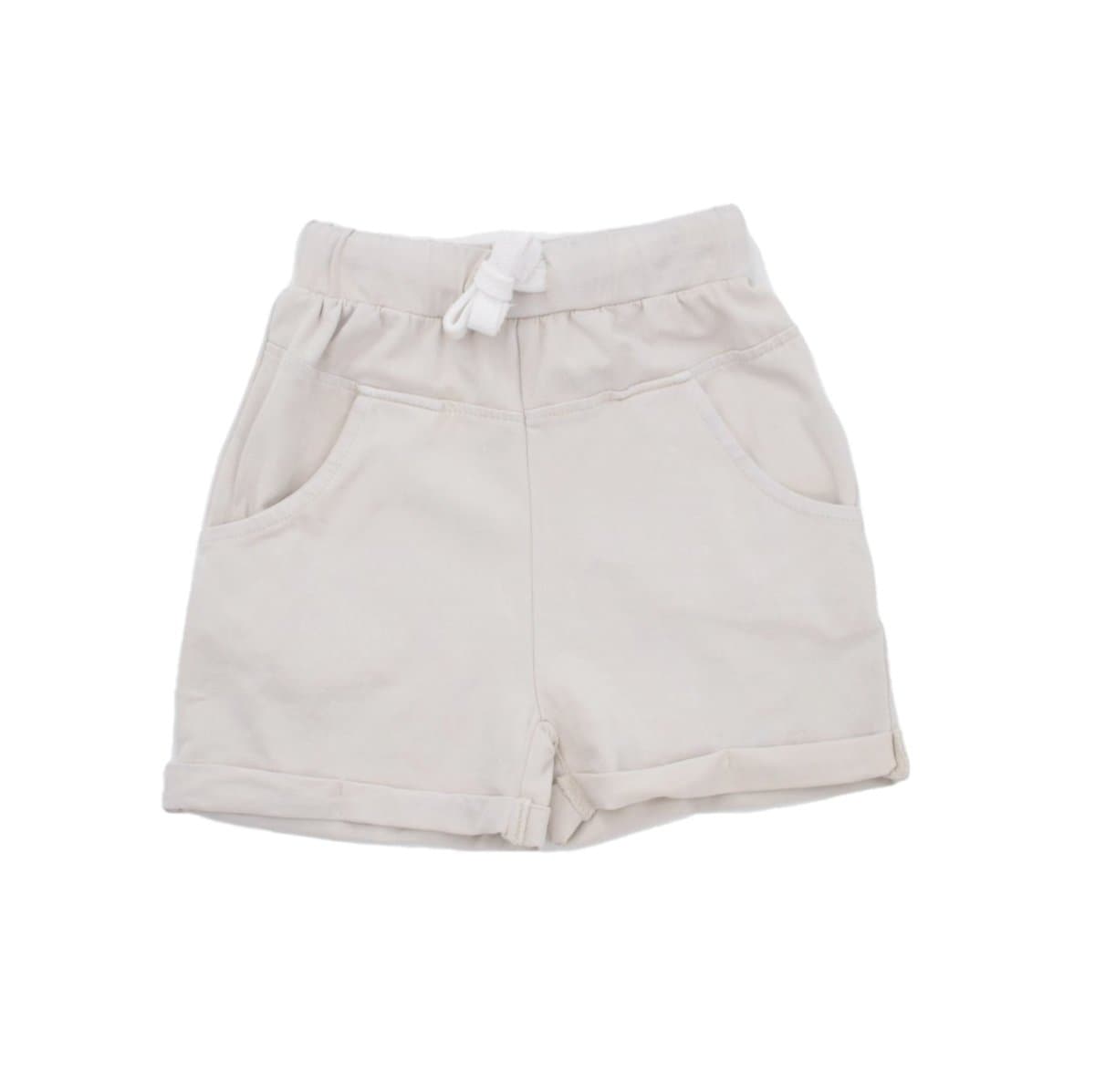 Greige Ultra-Lightweight Drawstring Jersey Shorts - LITTLE RAD THINGS
