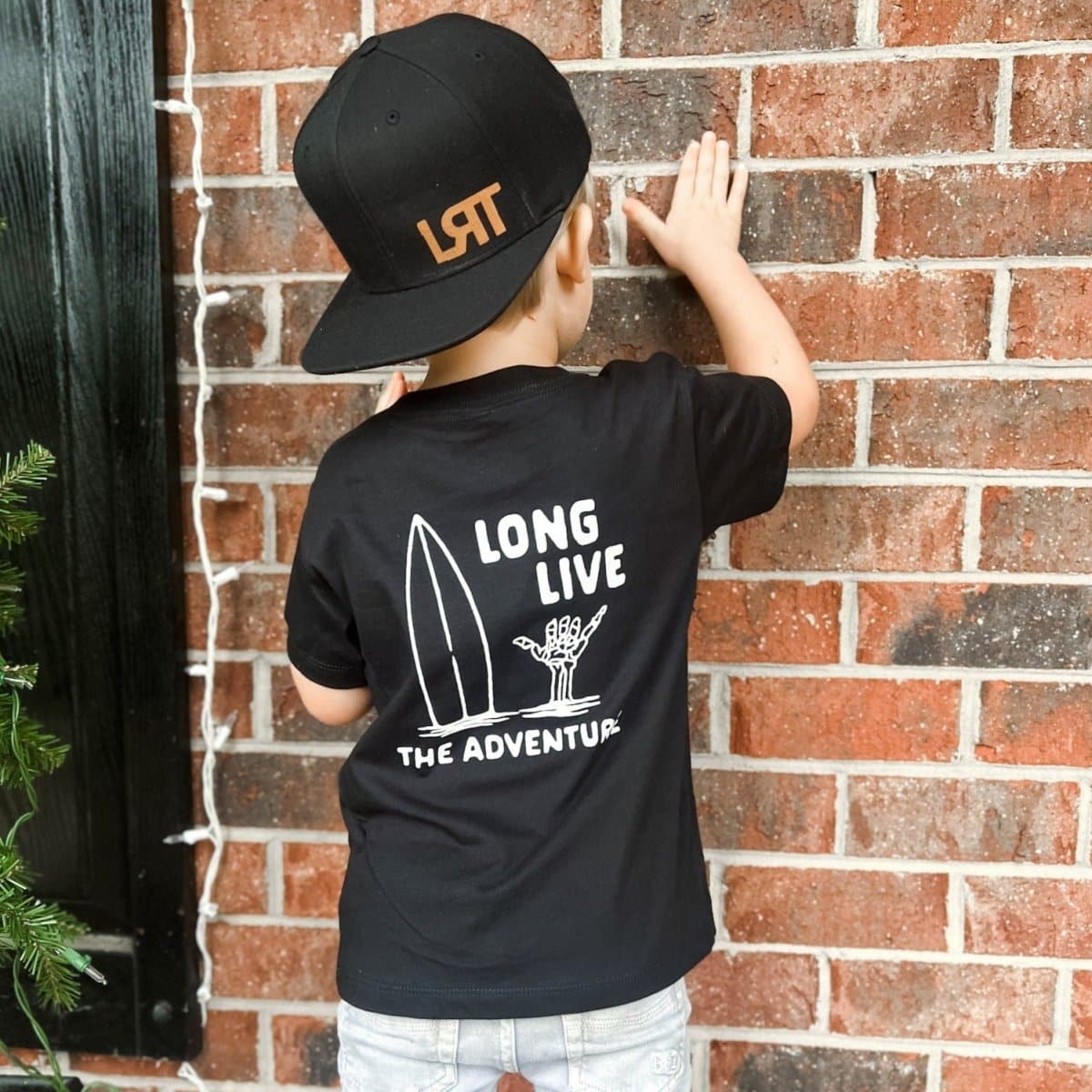LONG LIVE THE ADVENTURE TEE - BLACK - LITTLE RAD THINGS