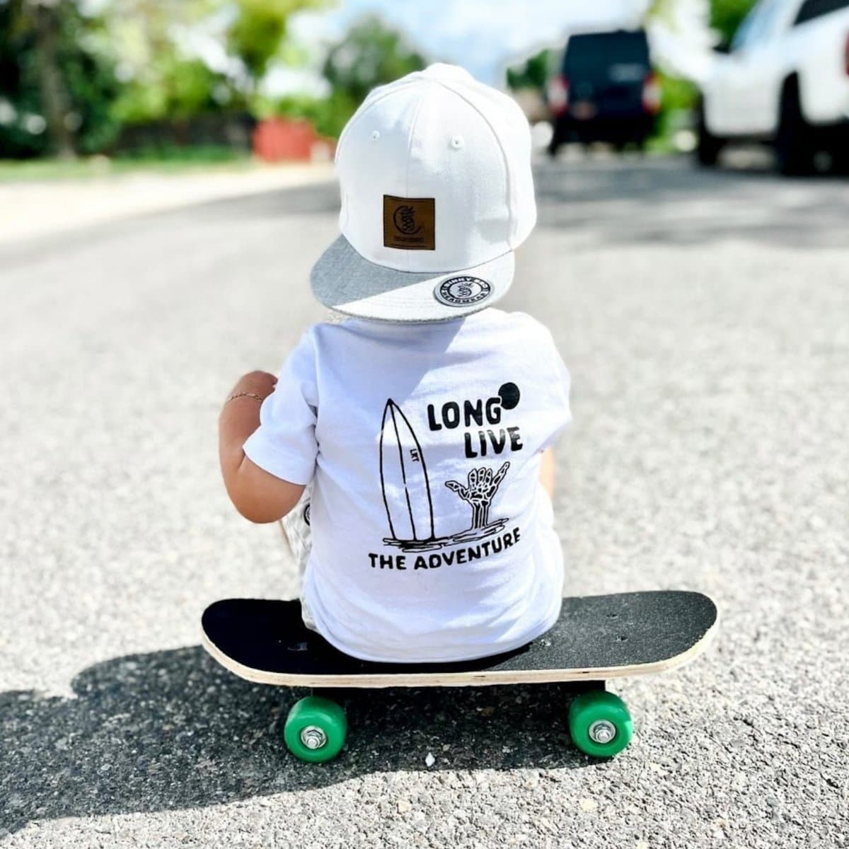LONG LIVE THE ADVENTURE TEE - WHITE - LITTLE RAD THINGS