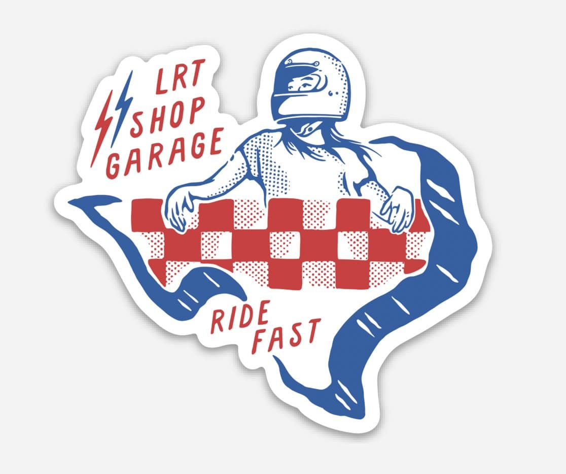 LRT Shop Garage Sticker - LITTLE RAD THINGS