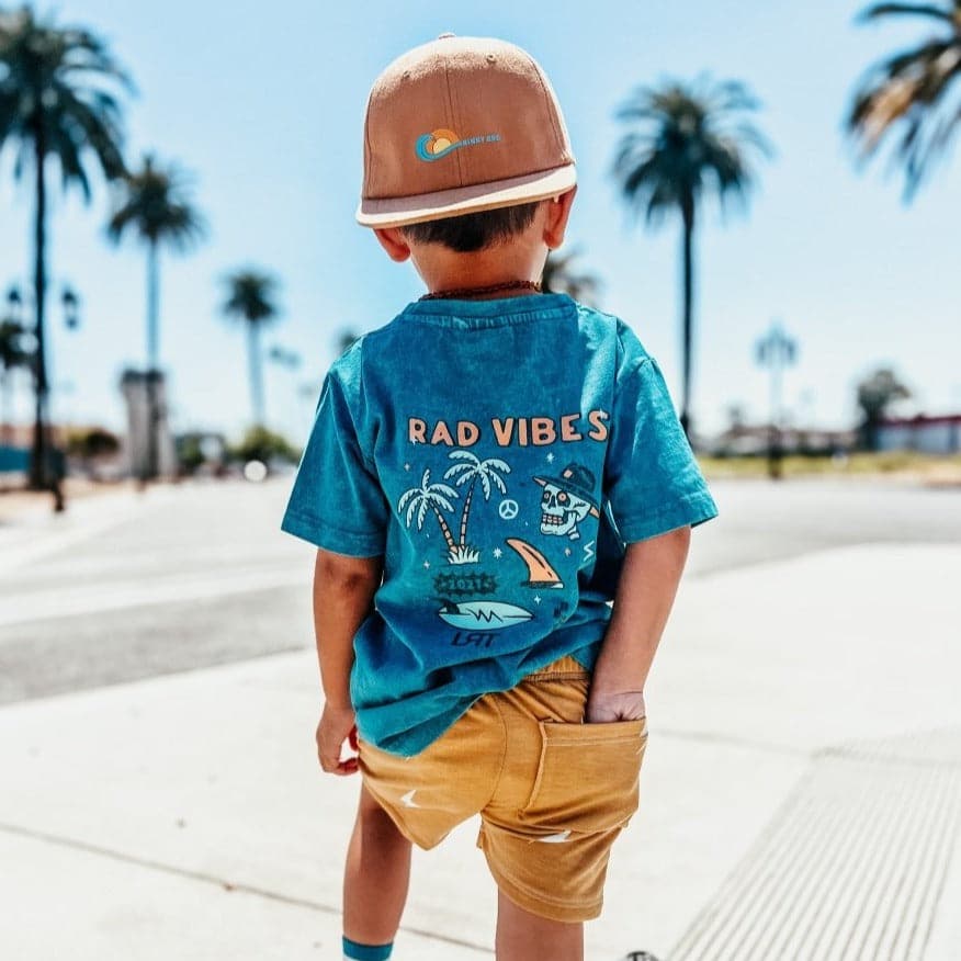 Sustainable kids' fashion for boys little rad things graphic tees rad to the bone graphic tee