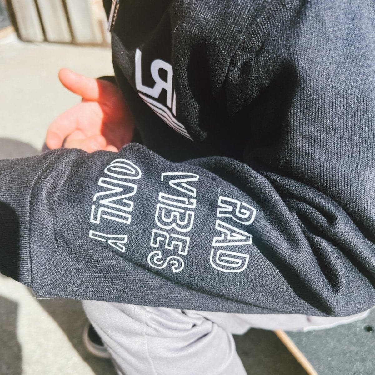 Rad Vibes Only Zip-Up Hoodie - LITTLE RAD THINGS